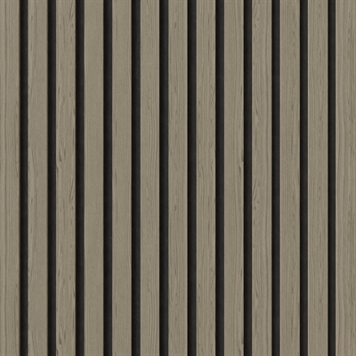 Fire-retardant acoustic panels - Grey Oak Veneer look 60x248 cm
